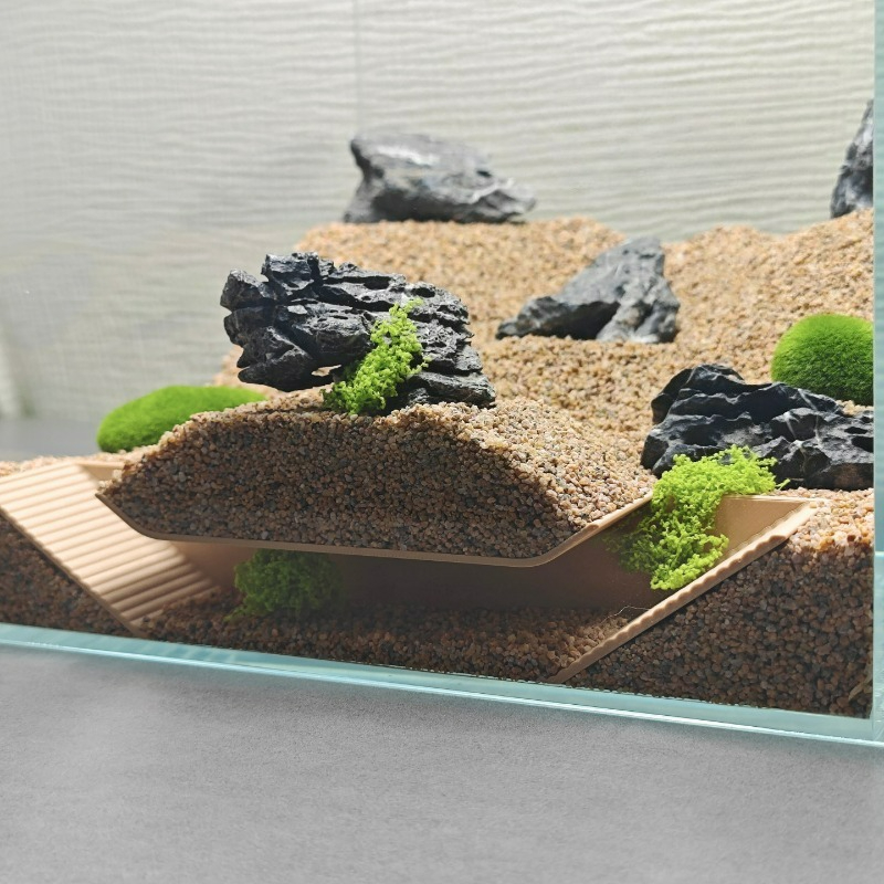 Aquarium Plants Live - Aquarium schuilplaatsen schuilplaats, ondergrondse grot getrapte