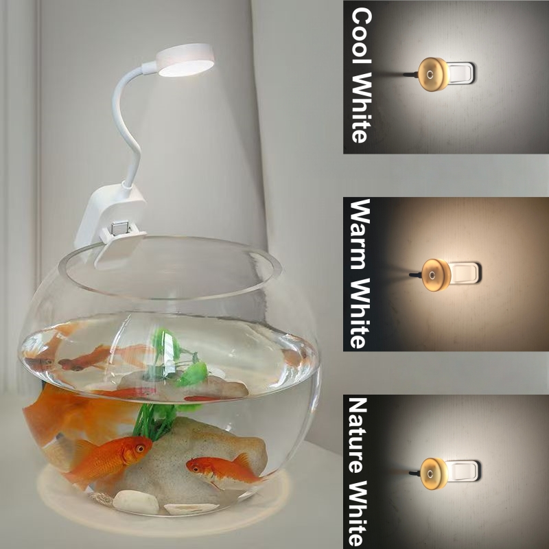 Aquarium Plant Light - LED Aquariumlamp Clip-on Visbaklamp 360° °
