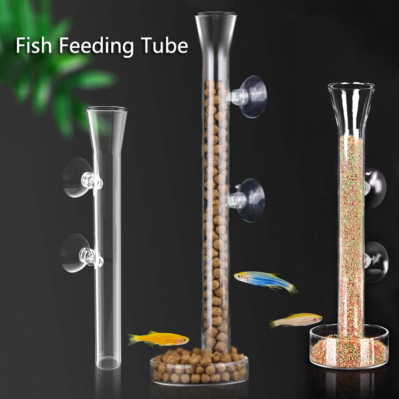 Aquarium Fertilizer - Glas Aquarium Feeder Buis Schotel Transparant