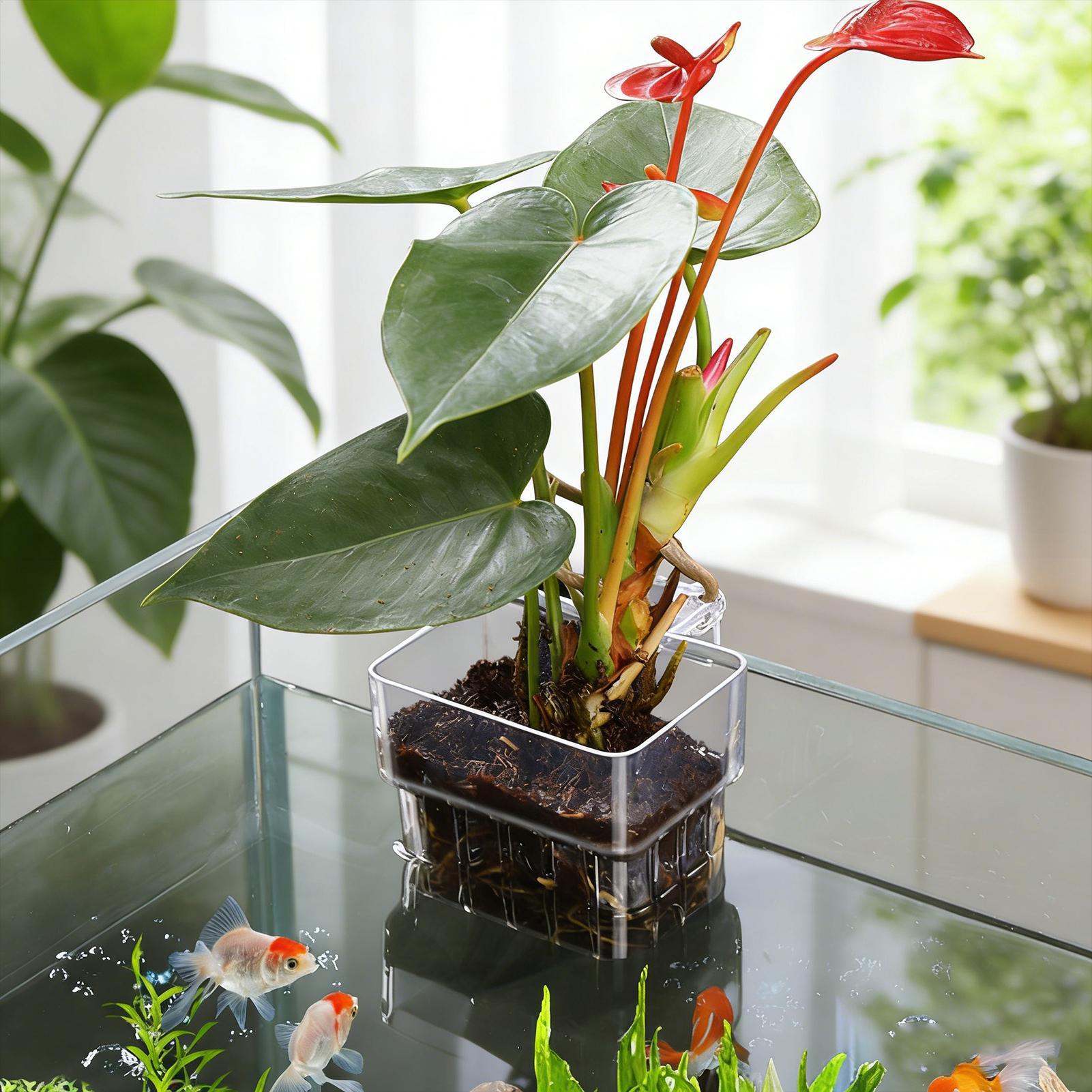 Transparante ophangbare aquari - Plant Aquarium Pot recensie en prijs