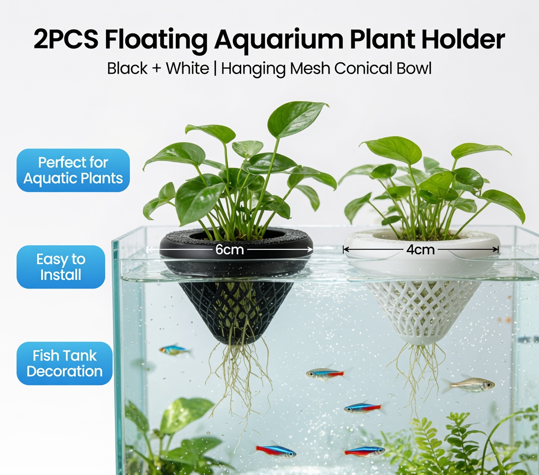 2 stuks drijvende aquariumplan - Aquarium Plant Holder recensie en prijs